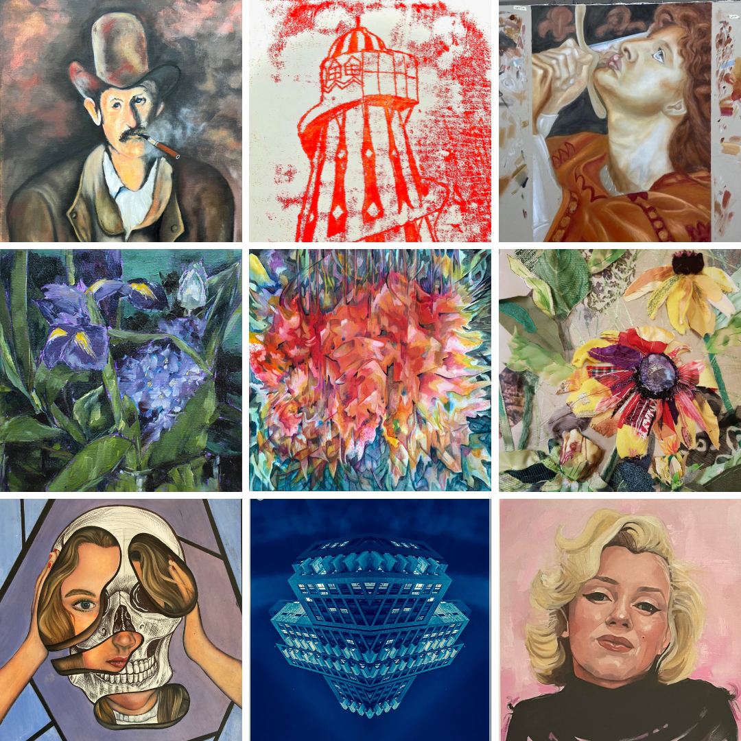 A selection of artwork from the 2023 Brentwood Art Trail