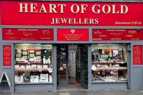 Exterior of Heart of Gold Jewellers store