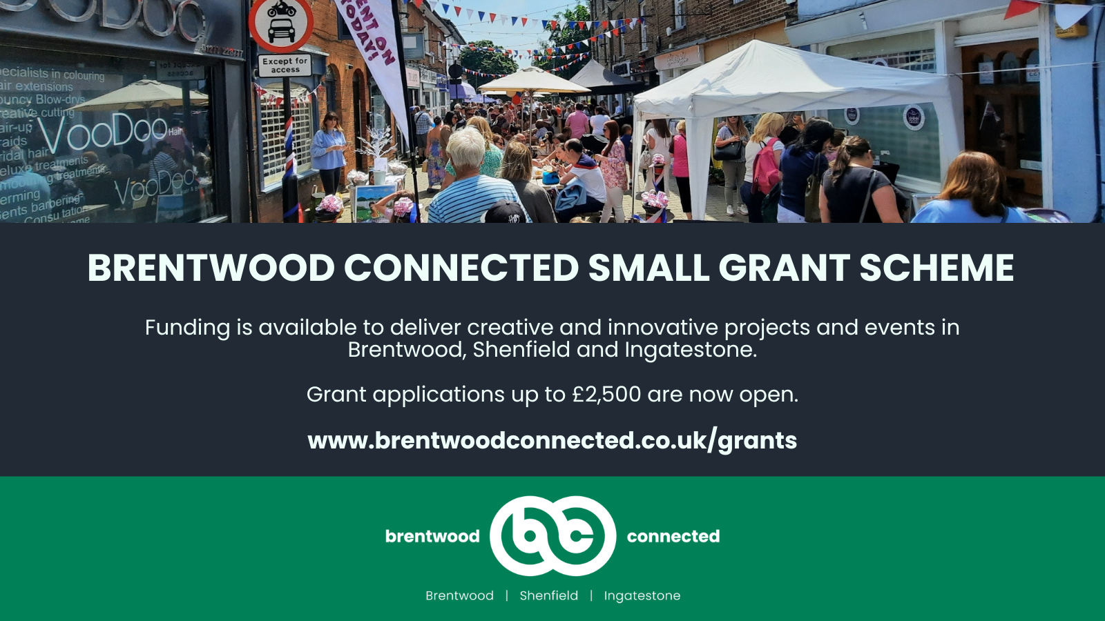 Brentwood Connected Small Grant Scheme poster