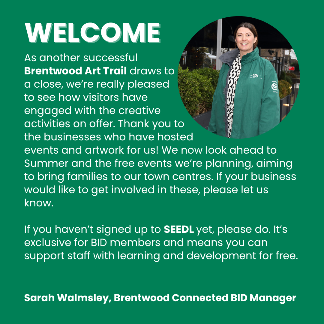Welcome note from Sarah Walmsley to the Brentwood Connected June 2025 newsletter.