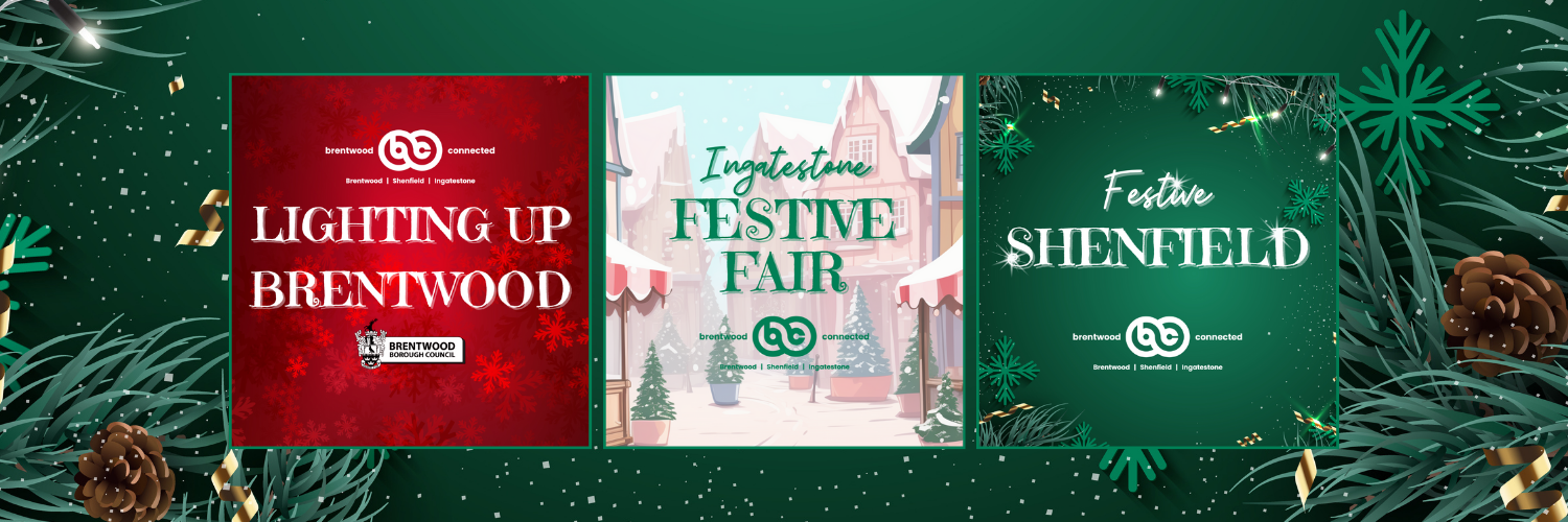 Image showing details of all three Brentwood Connected Christmas events in 2025.