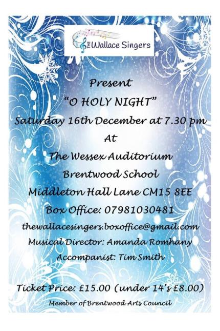 Wallace Singers Christmas Concert