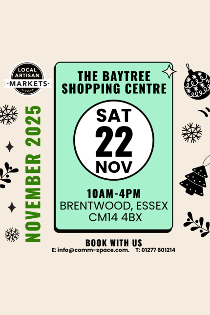Poster for the Baytree Local Market in November 2025.