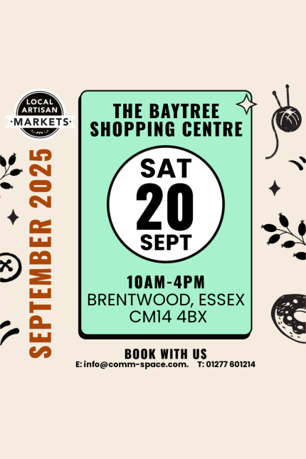 Poster for the Baytree Local Market in September 2025.