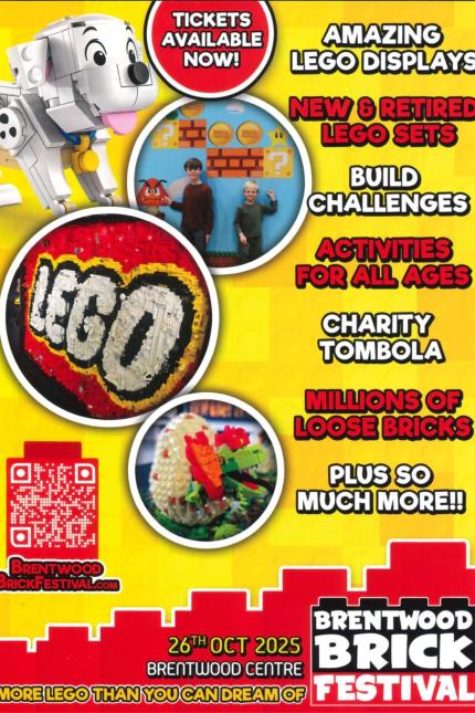 Image for the Brentwood Brick Festival at the Brentwood Centre in October 2025.