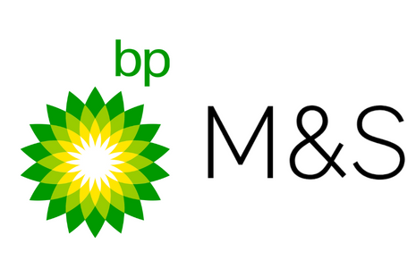 BP and M&S logos