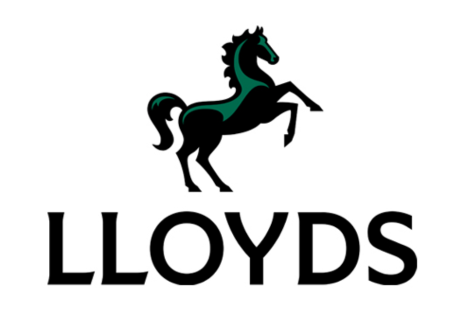 Logo for Lloyds Bank showing a black horse with green highlights.