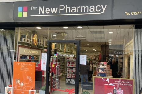 Image showing the exterior of The New Pharmacy in Brentwood High Street.