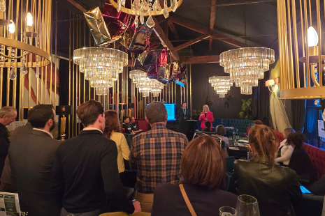 Image showing Brentwood Connected members at an annual event upstairs at Figo.
