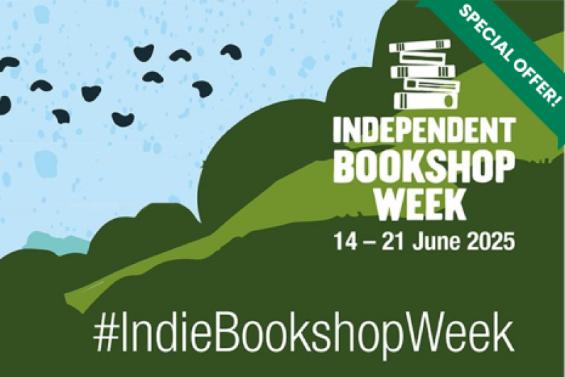 Image promoting a special offer at Chicken & Frog Bookshop for Independent Bookshop Week in June 2025.