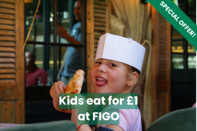 Image promoting the 'kids eat for £1' at Figo in Summer 2025.