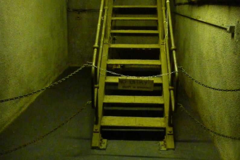 Secret Nuclear Bunker stairs