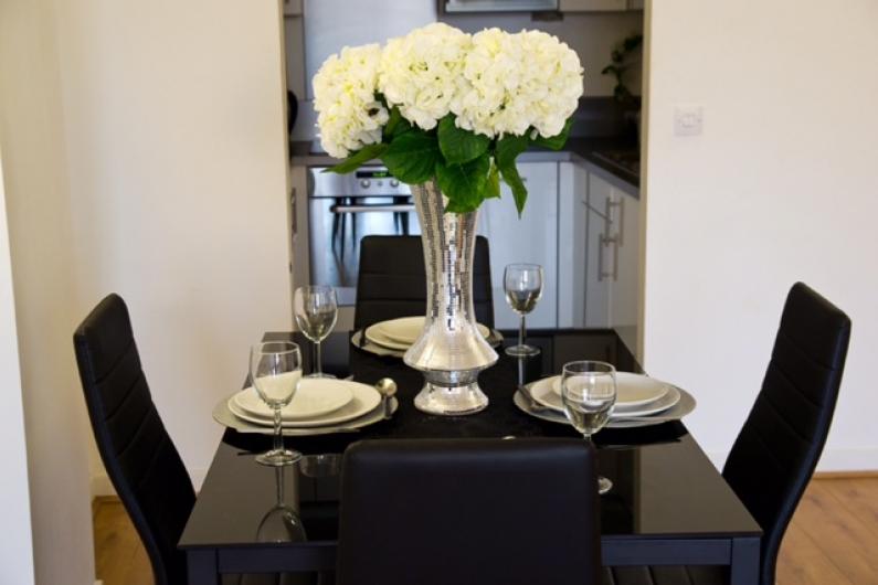 Dining room at Icon Beckett Apartment