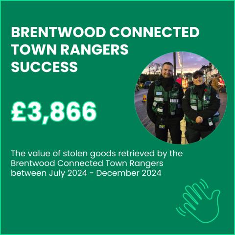 Image showing the Brentwood Connected Town Rangers highlighting a recent success.