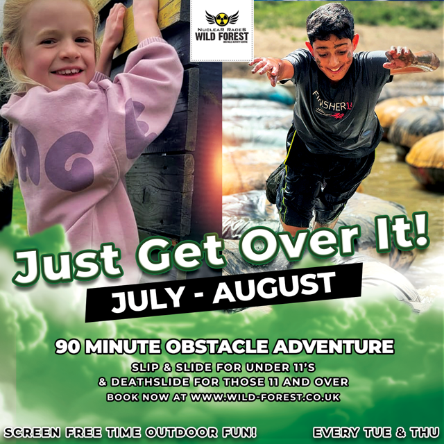 Image promoting Summer Just Get Over It at Nuclear Races in July and August 2025.