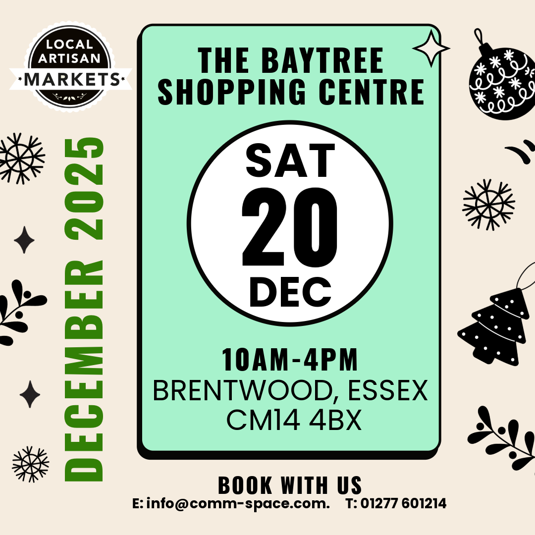Poster for the Baytree Local Market in December 2025.