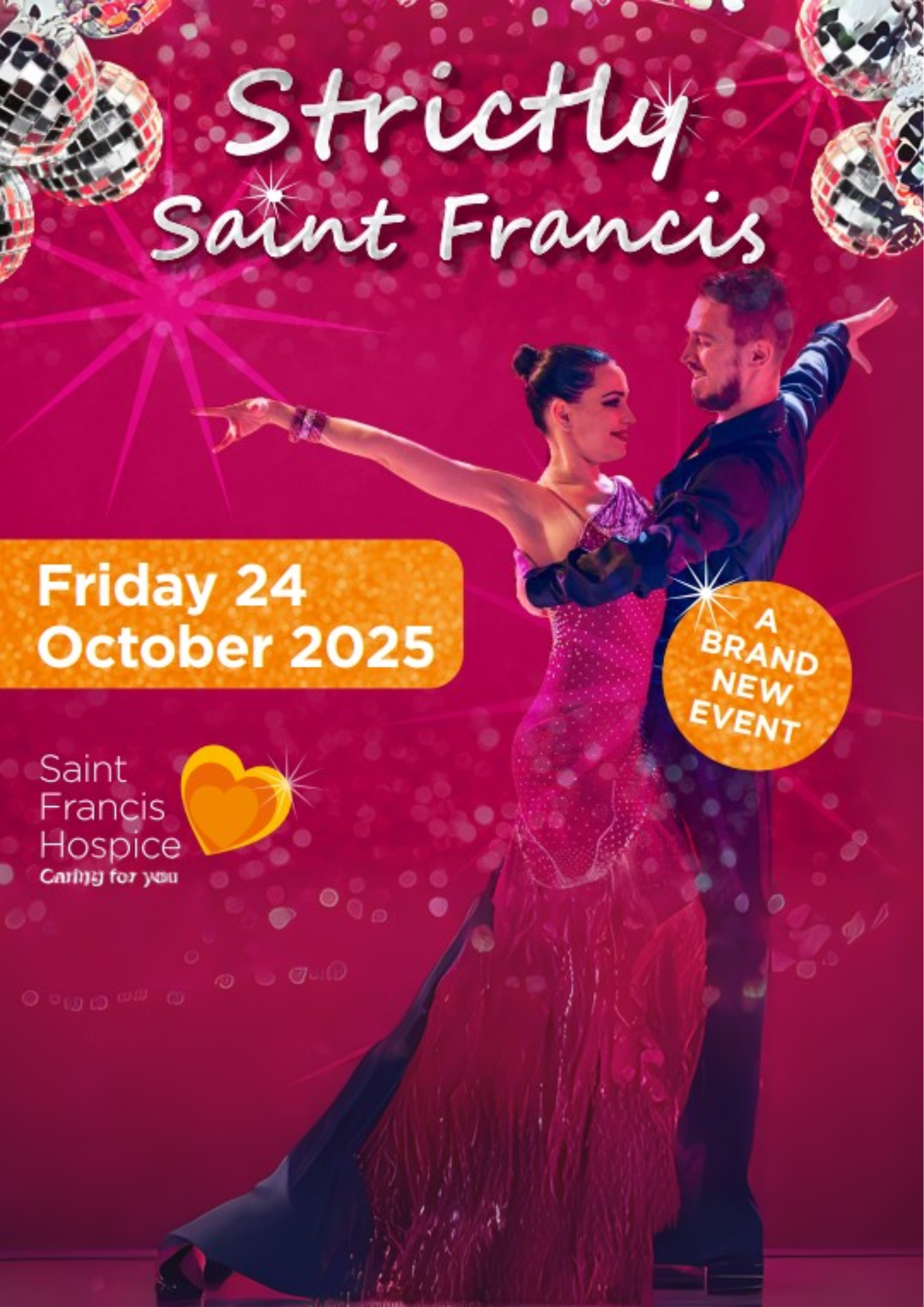 Poster for Strictly Saint Francis event on 24 October 2025.
