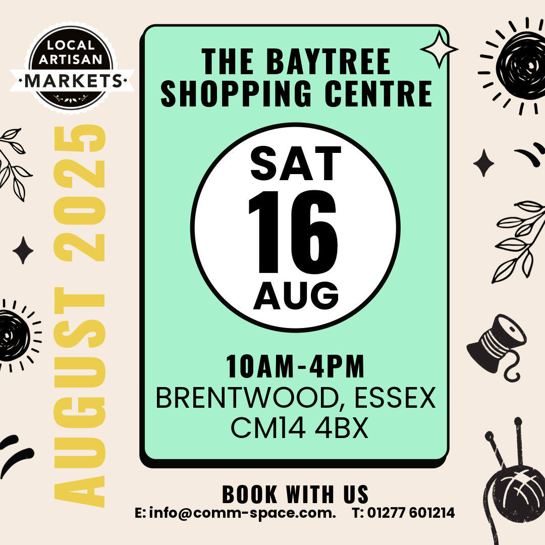 Poster for the Baytree Local Market in August 2025.